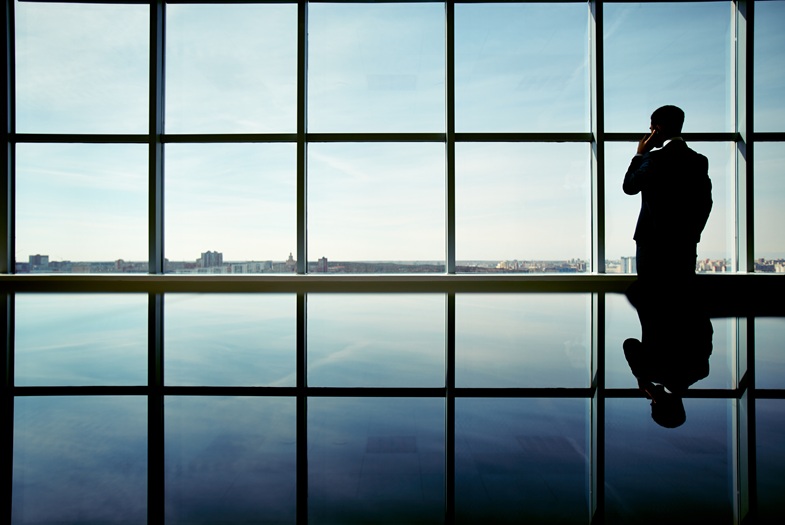 Businessman by the window
